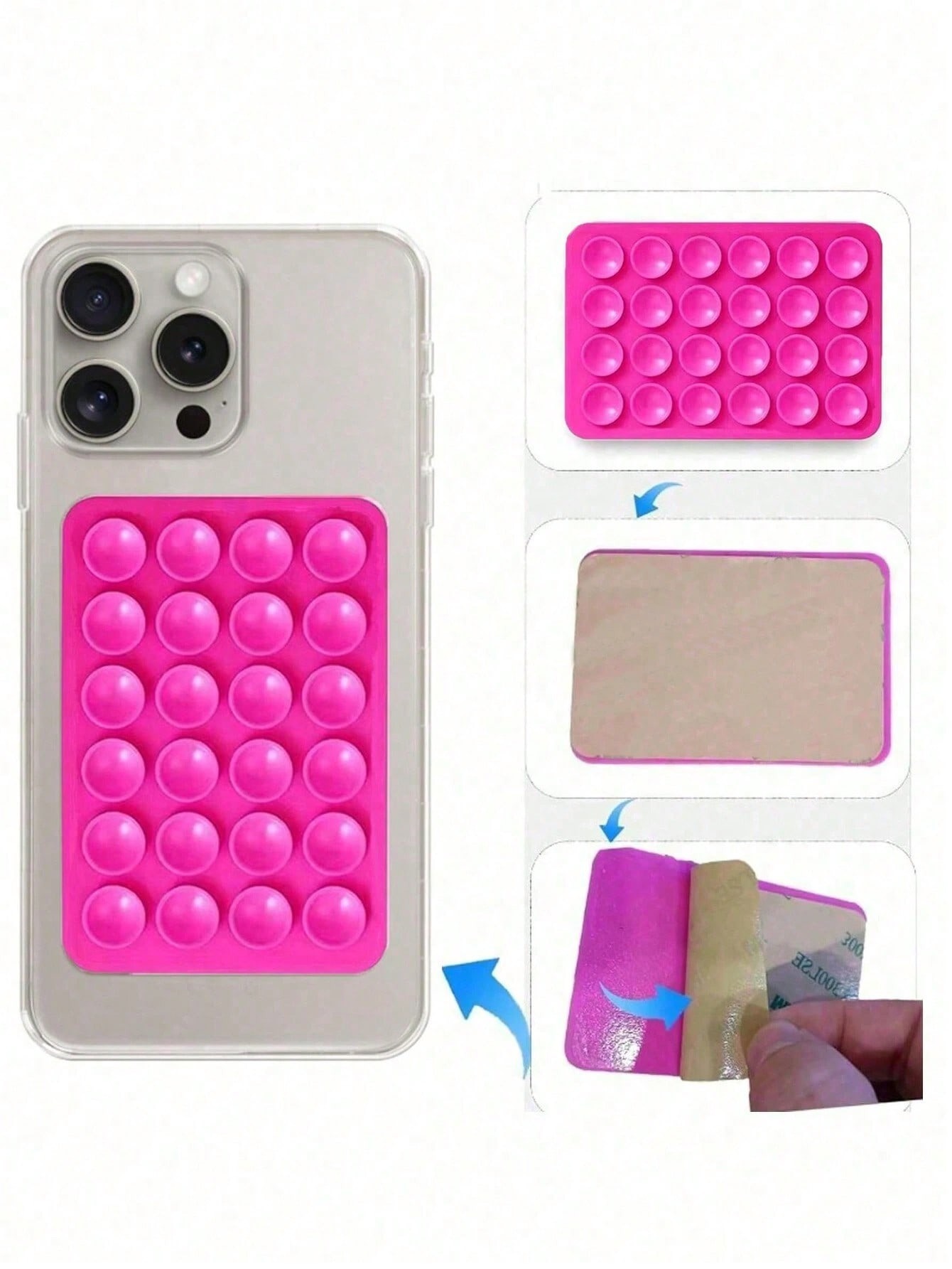 Tech Accessories Iphone - Custodia per telefono quadrata con ventosa
