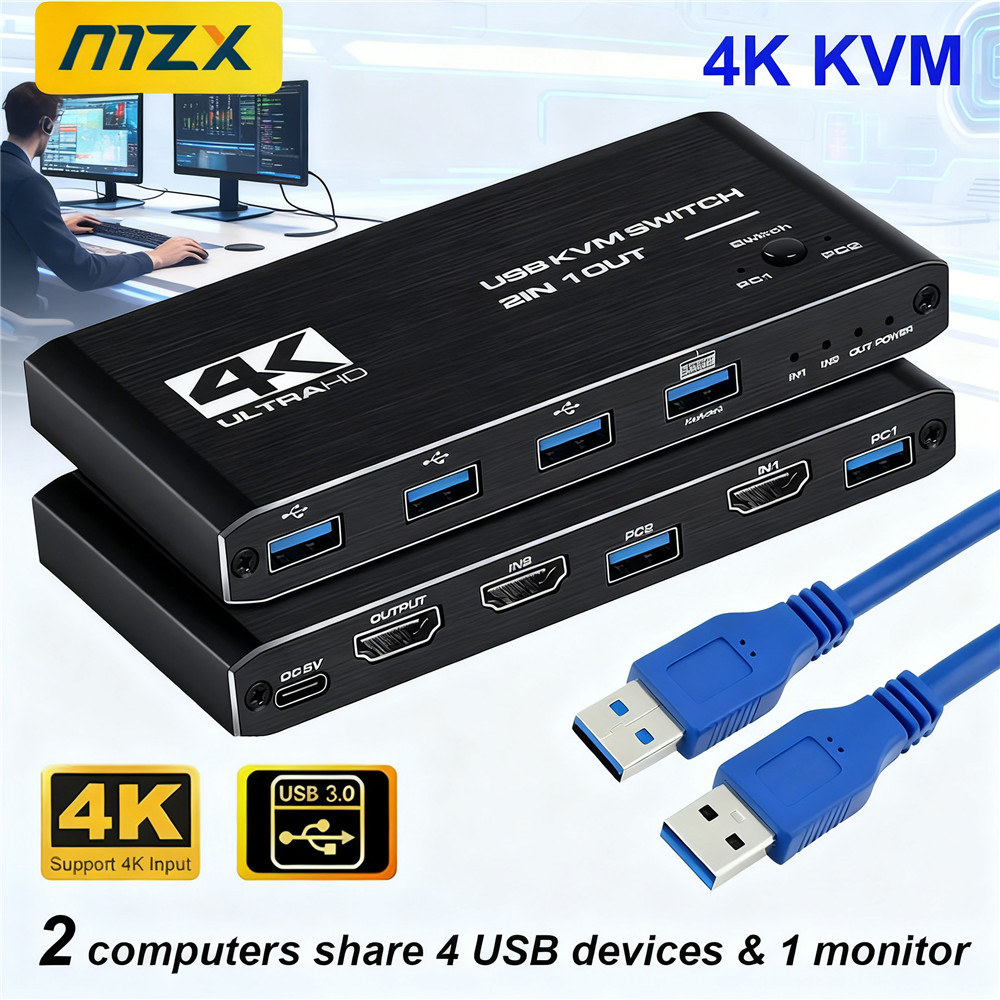 Switch KVM 4K 60Hz, Hub USB 3. - Tech Accessories Pc recensione e prezzo